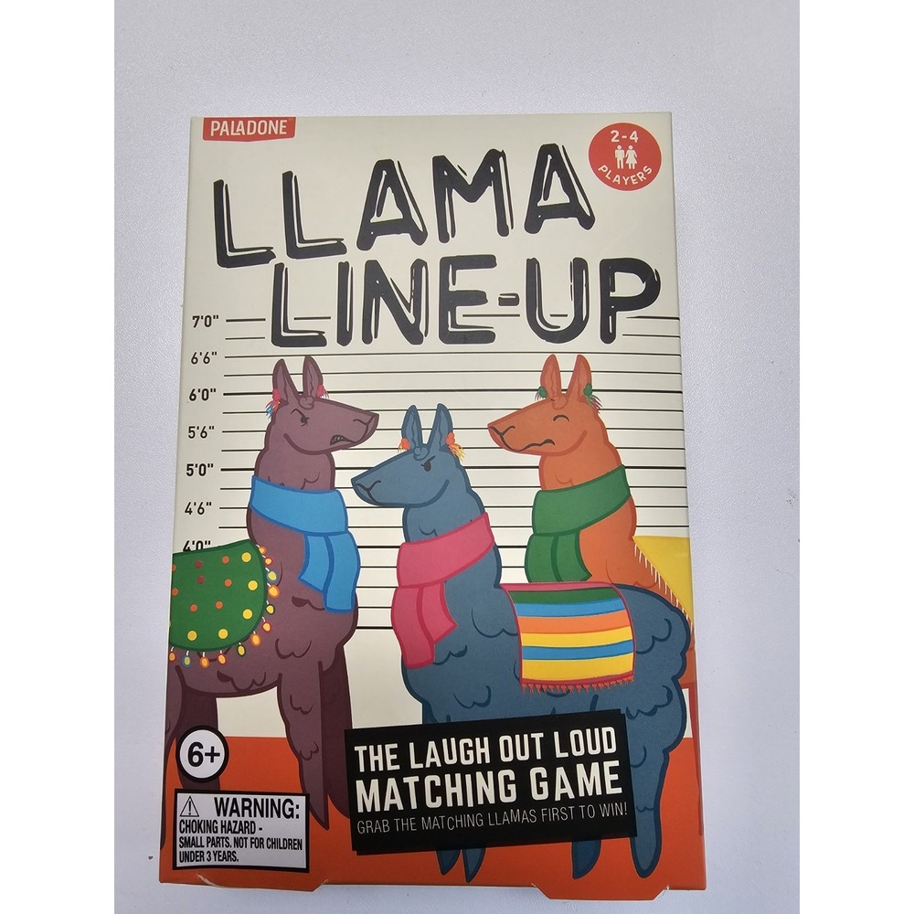 Llama Lineup Matching‎ Game For Ages 6 & Up Great Stocking Stuffer